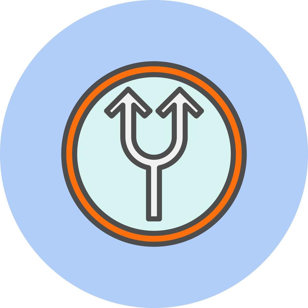 Split Arrow Vector Icon