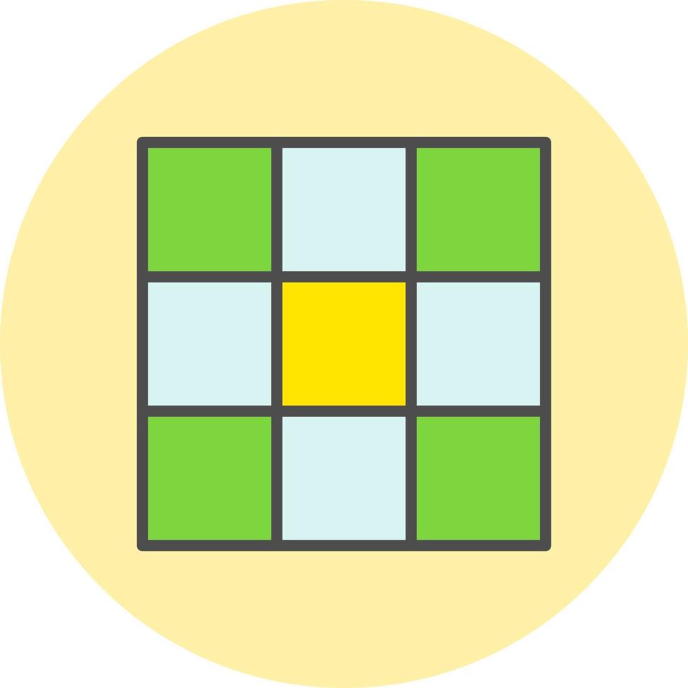 icono de vector de cubo de rubik