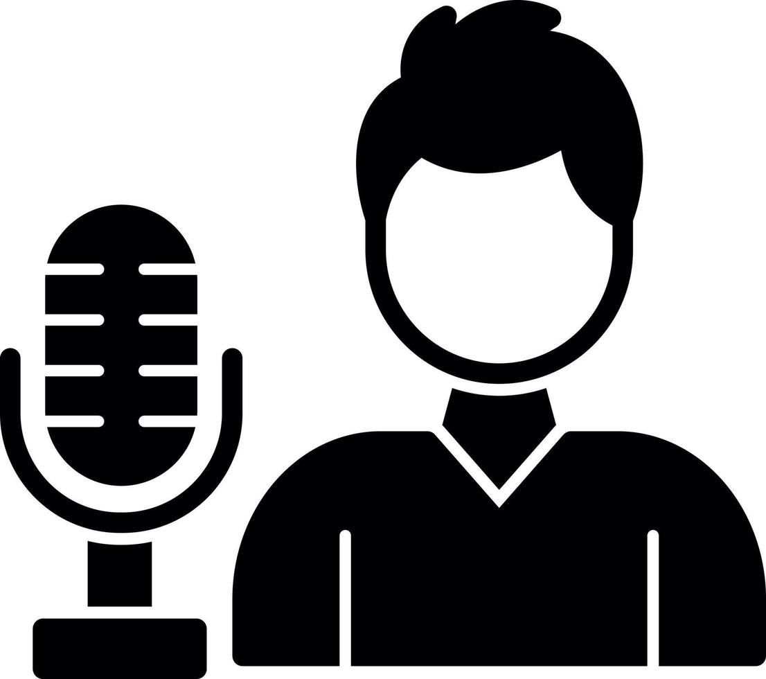 Singer Vector Icon Design
