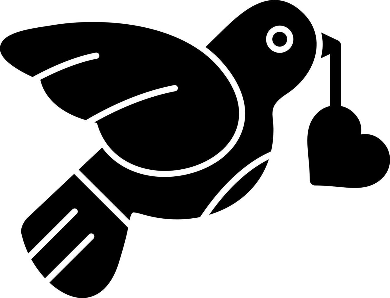 Love Bird Vector Icon Design