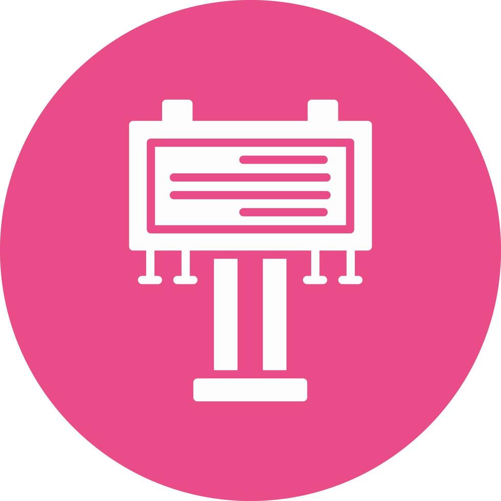 Billboard Vector Icon