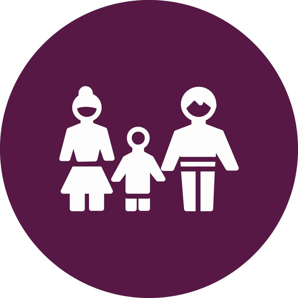 icono de vector de familia