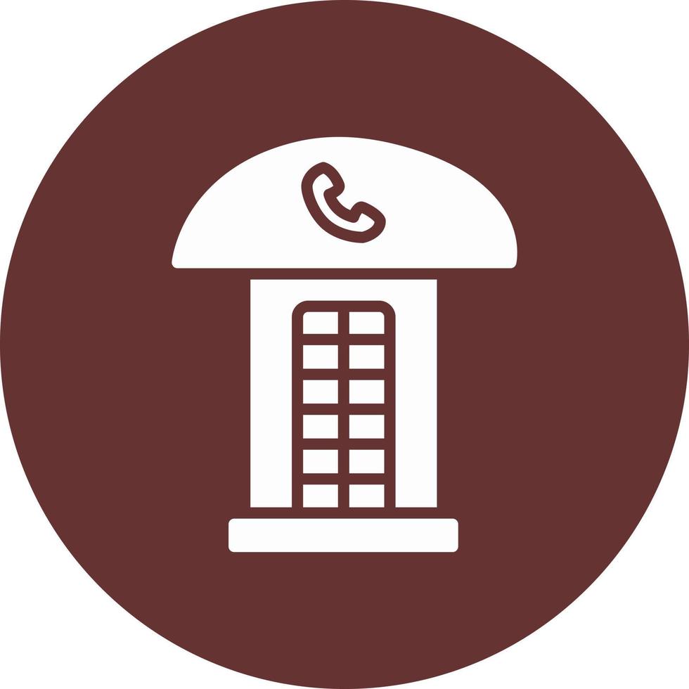 Phone Booth Vector Icon