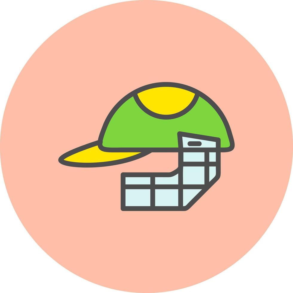 Cricket Helmet Vector Icon