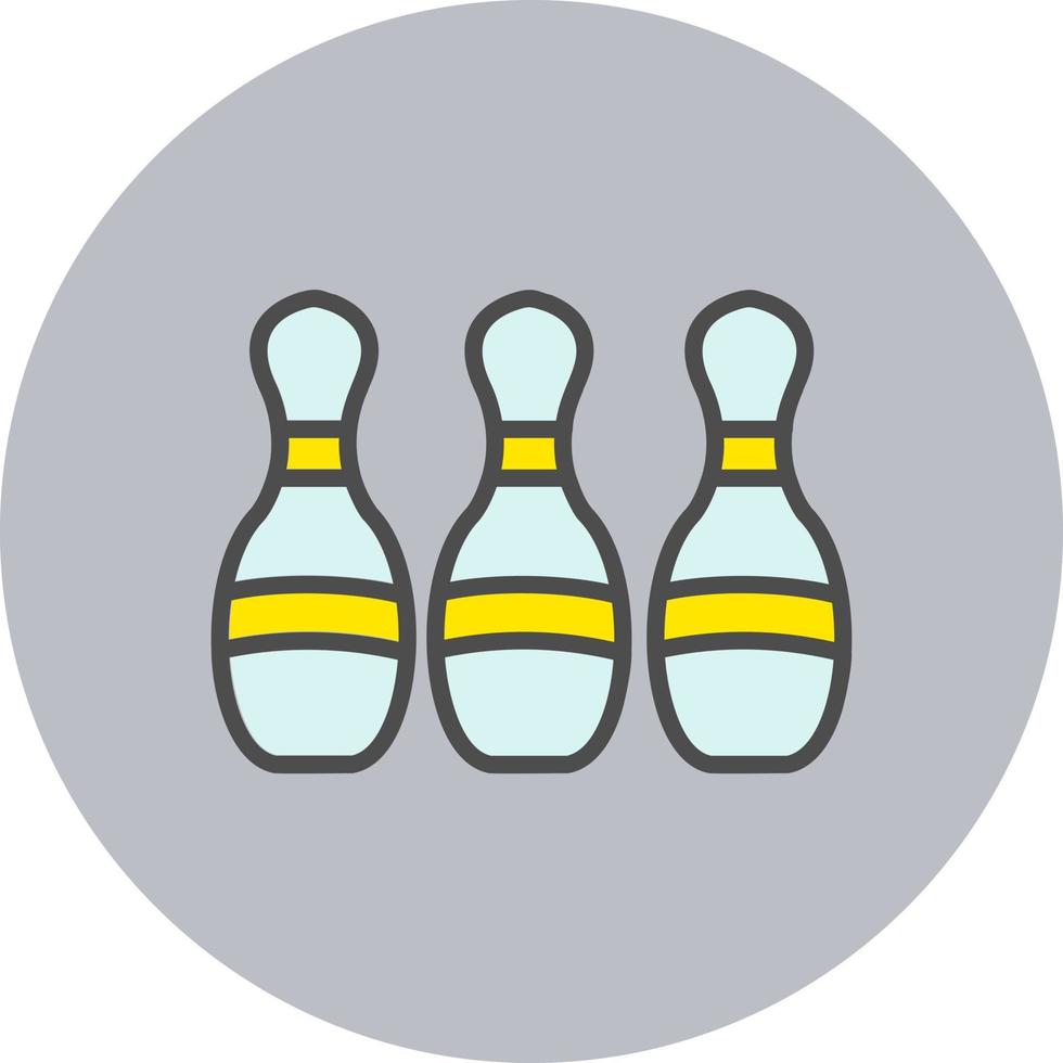 Bowling Pins Vector Icon