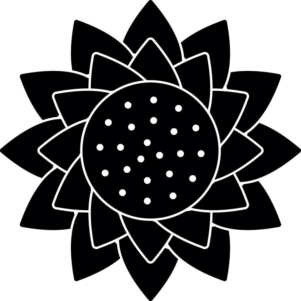 diseño de icono de vector de girasol