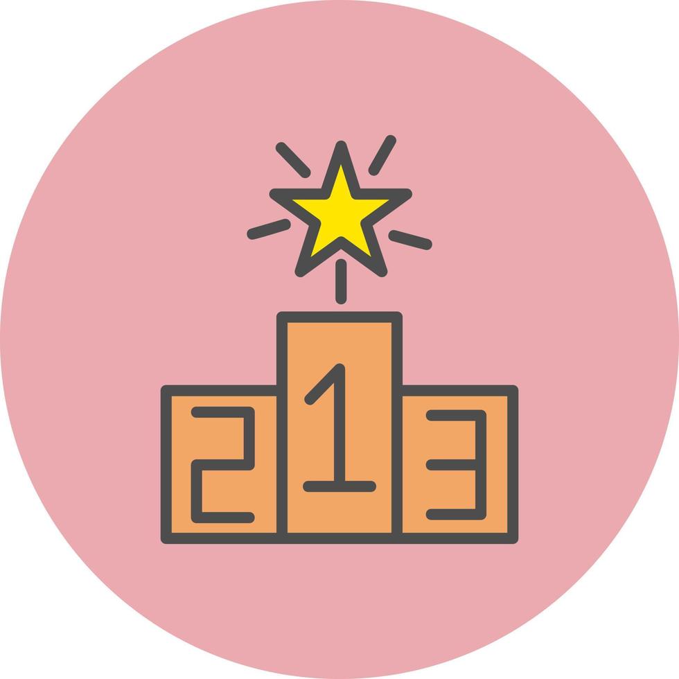 Podium Vector Icon