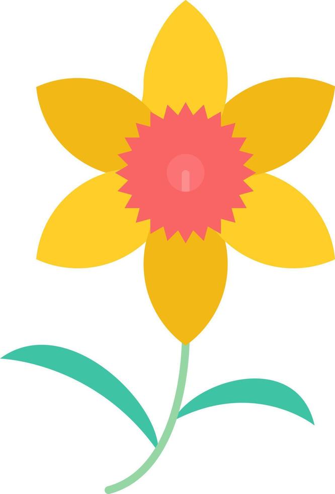 Daffodil Vector Icon Design