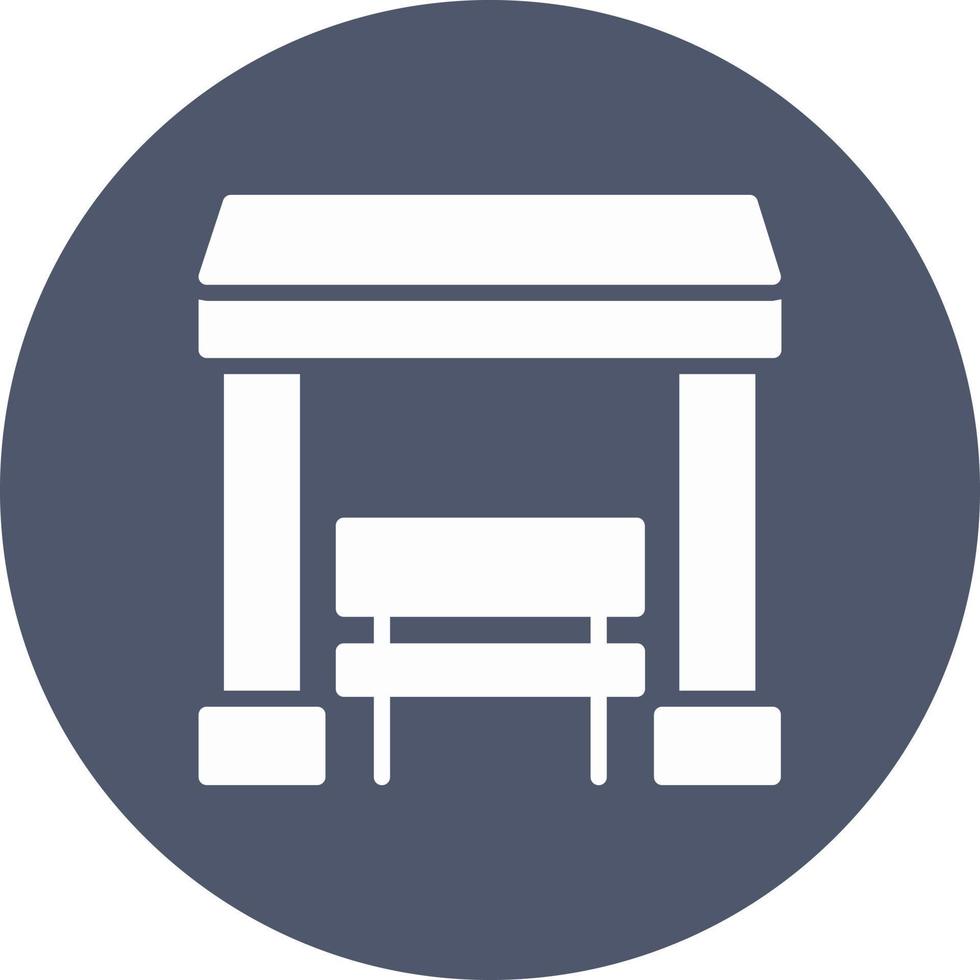 Bus Station Vector Icon