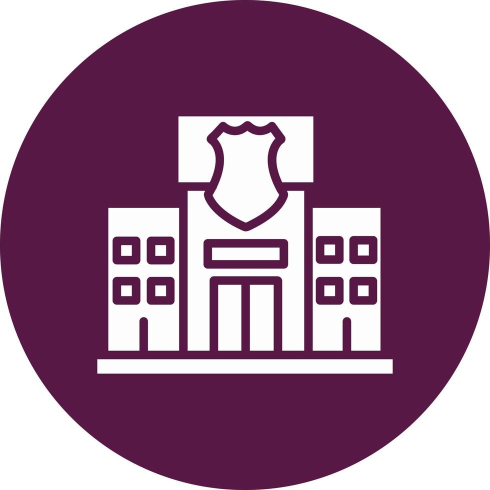 Police Station Vector Icon