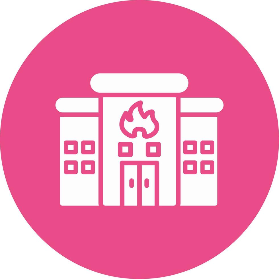 Fire Station Vector Icon