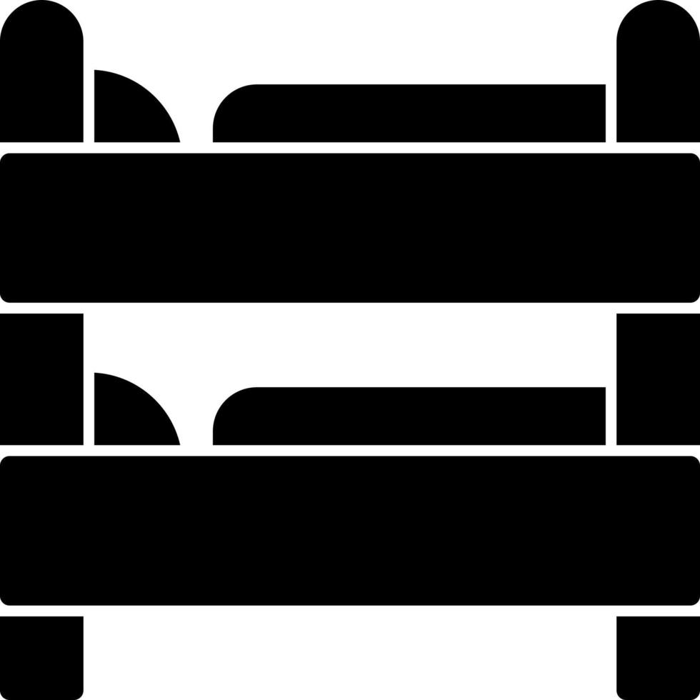 Bunk Bed Vector Icon Design