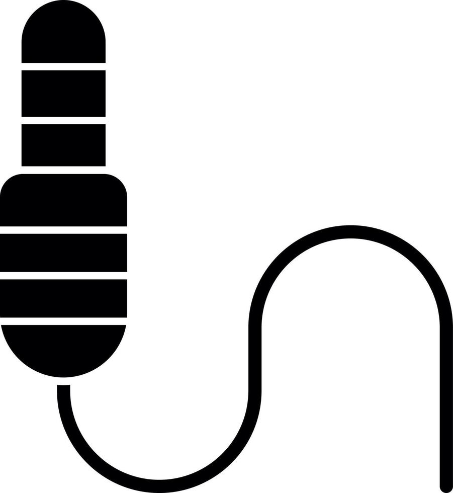 diseño de icono de vector de conector de audio