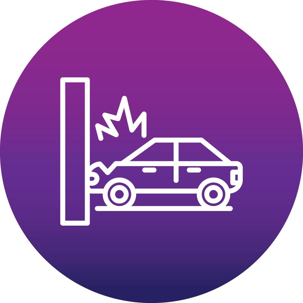 Accident Car Vector Icon