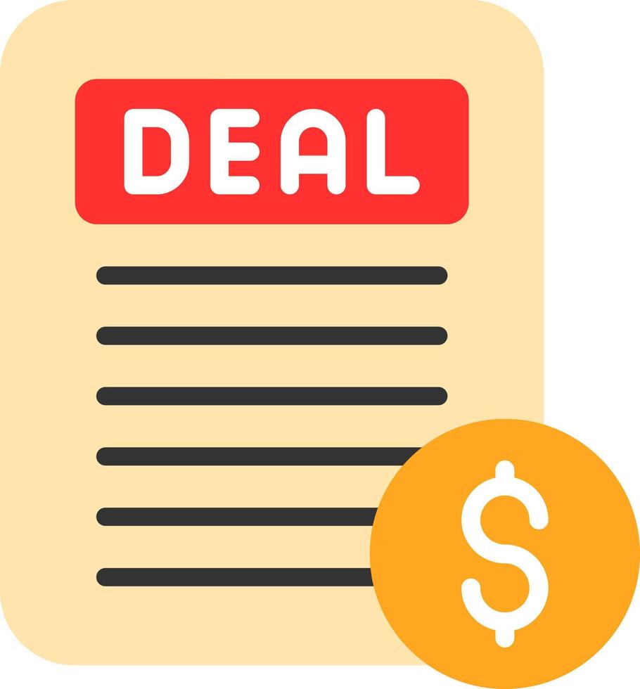 Business Deal Vector Icon Design