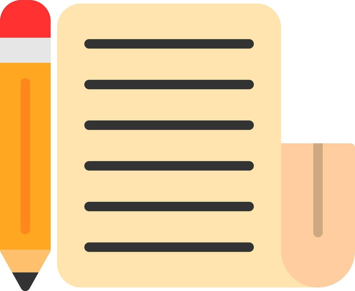 Writing Vector Icon Design