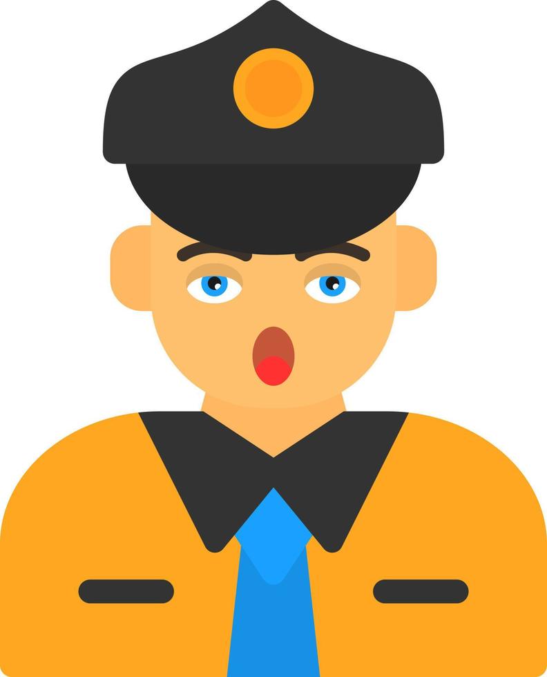 Taxi Driver Vector Icon Design