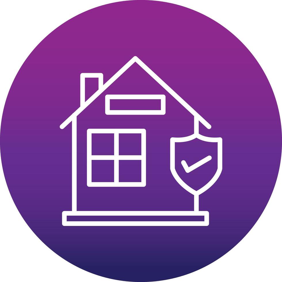 icono de vector de protección del hogar