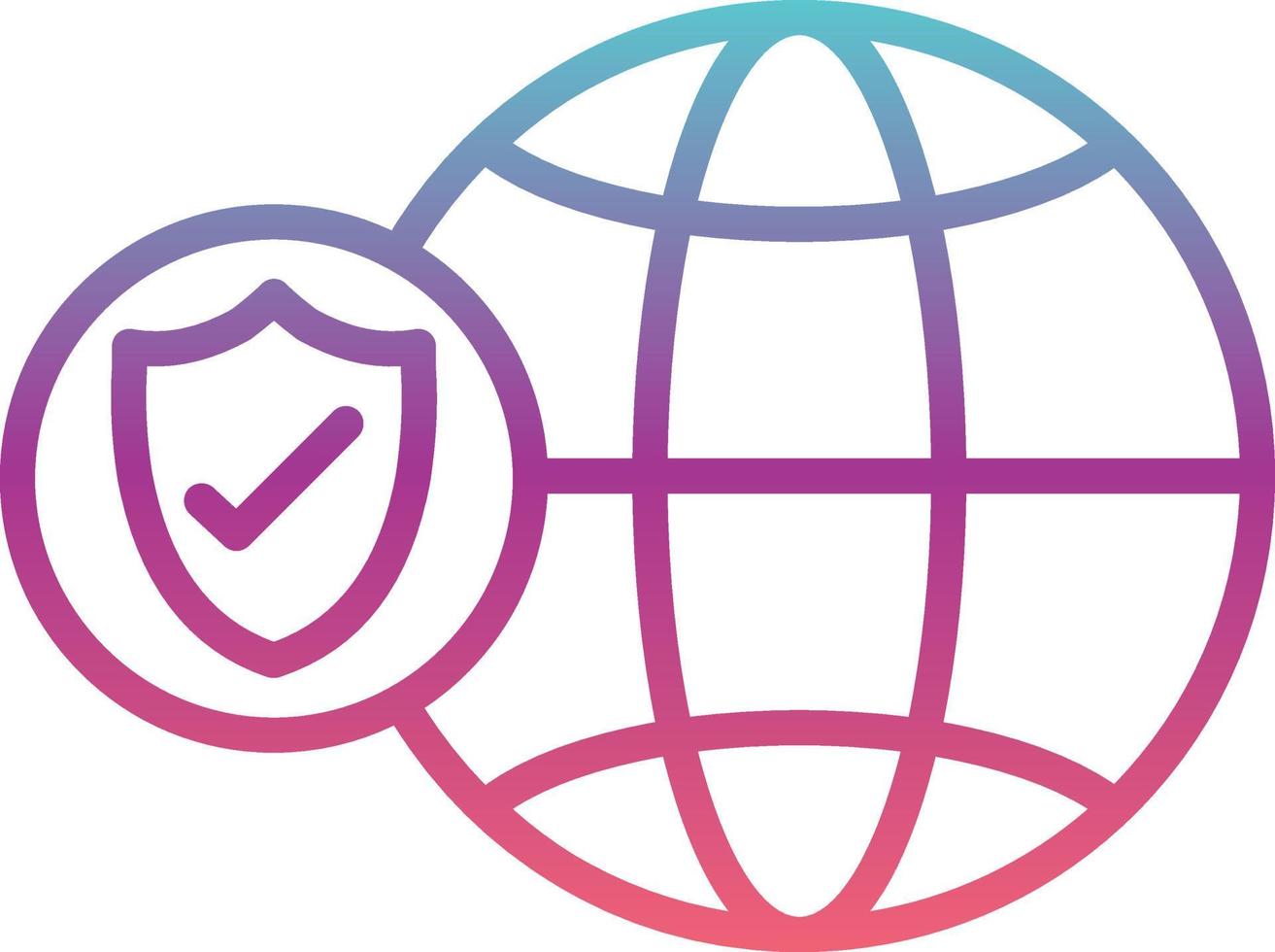 Global Security Vector Icon