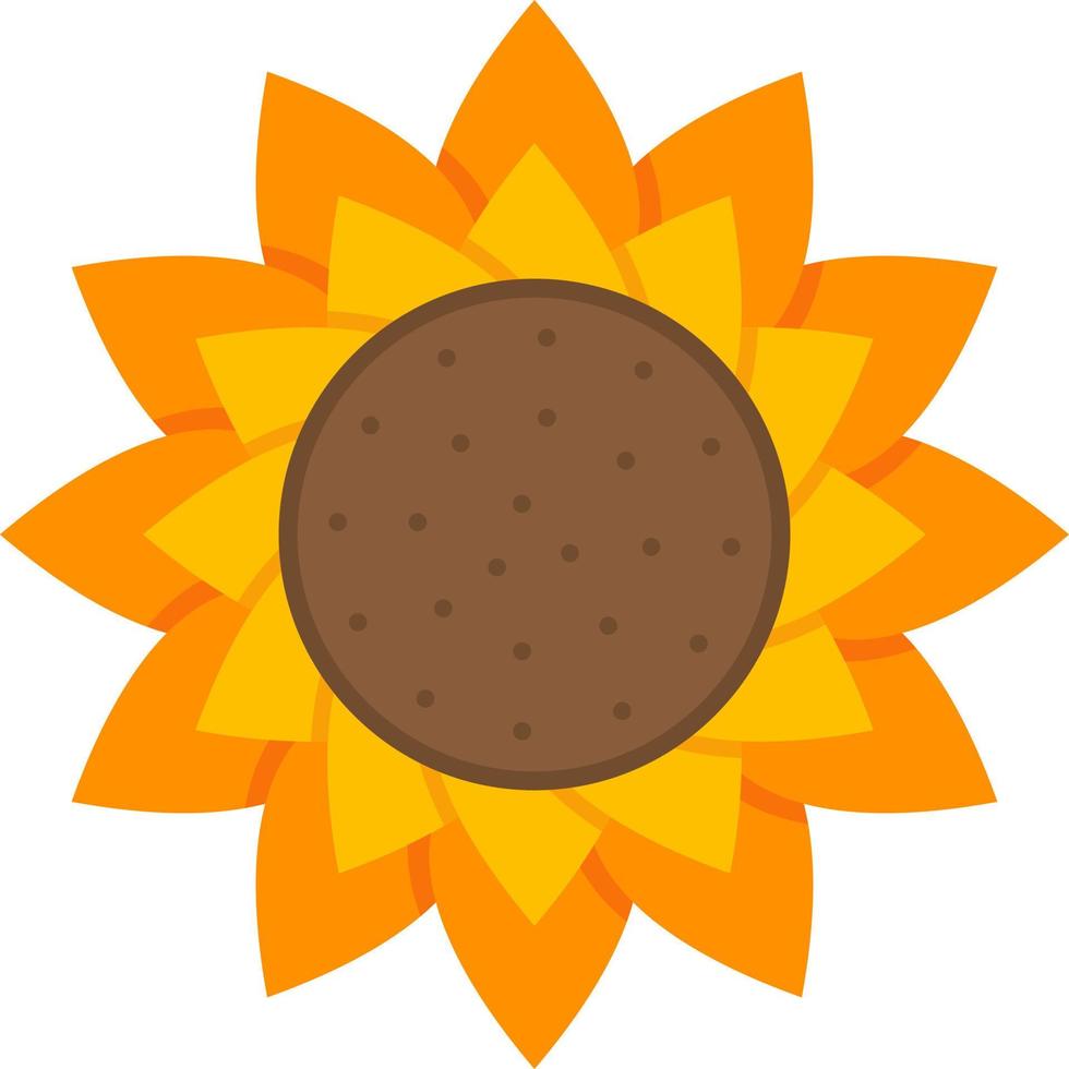 Sunflower Vector Icon Design