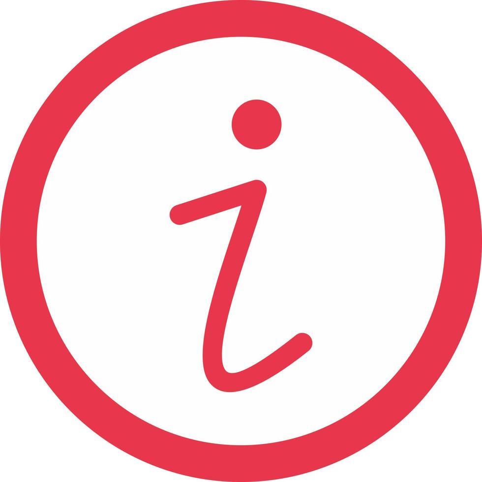 Info Vector Icon Design