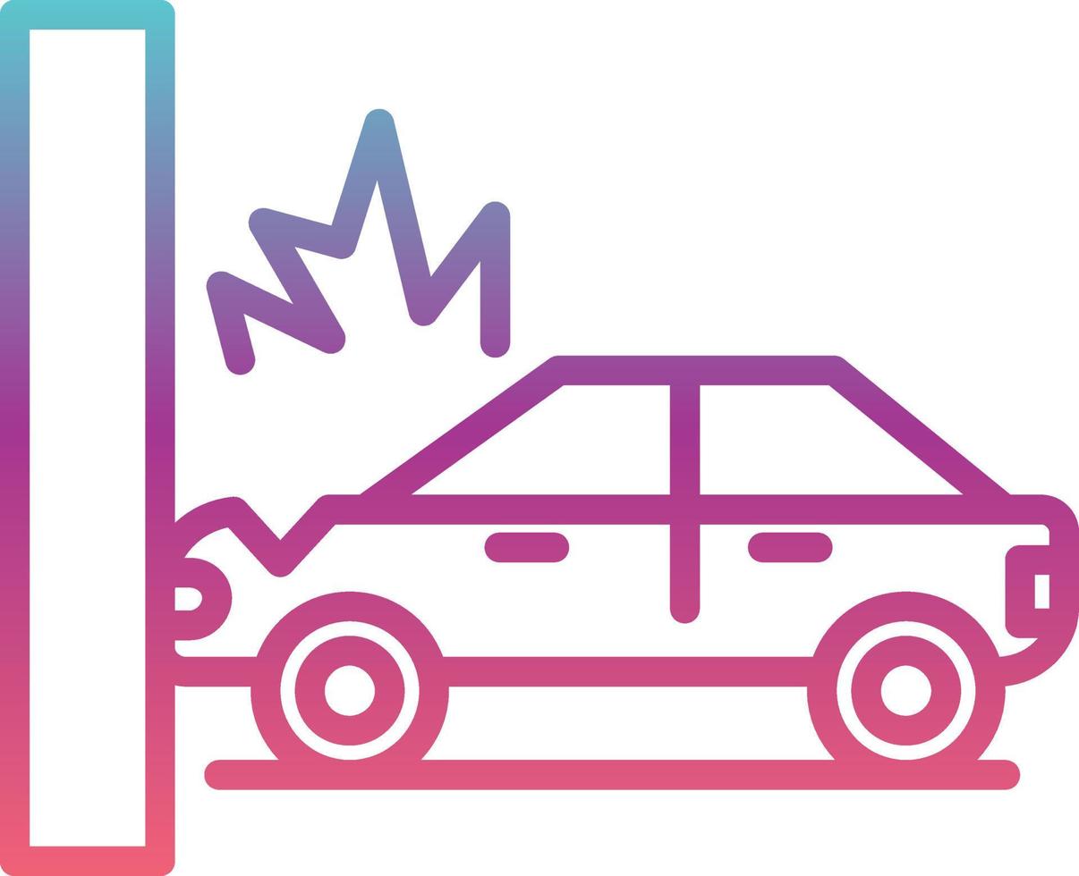 Accident Car Vector Icon