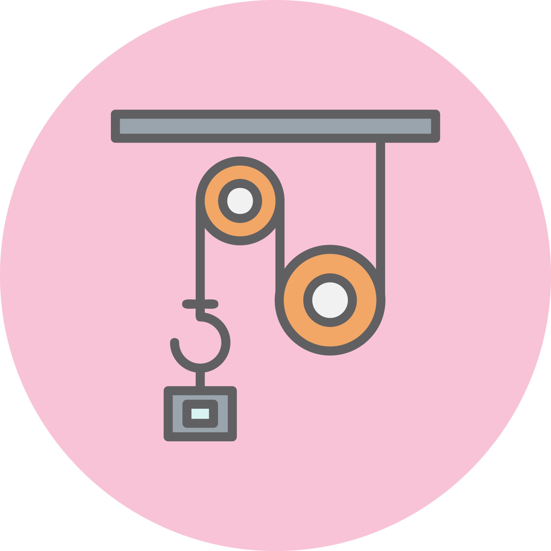 Pulley Vector Icon 16495493 Vector Art at Vecteezy