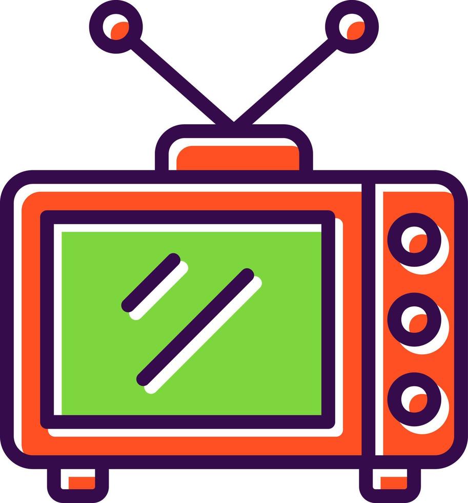 diseño de icono de vector de televisión