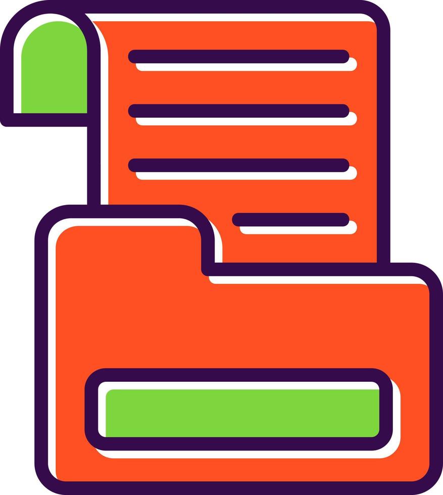 Dossier Vector Icon Design
