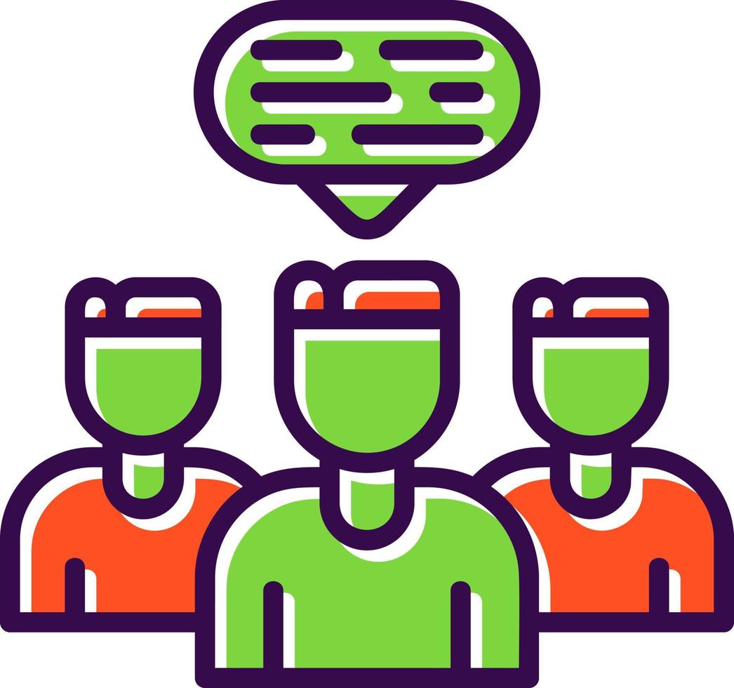 Discussion Vector Icon Design