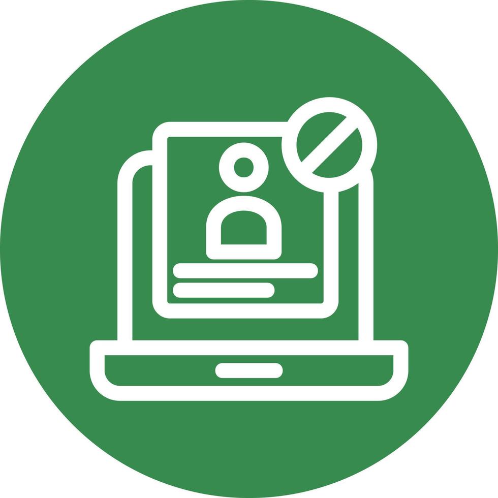 Unauthorized Vector Icon Design
