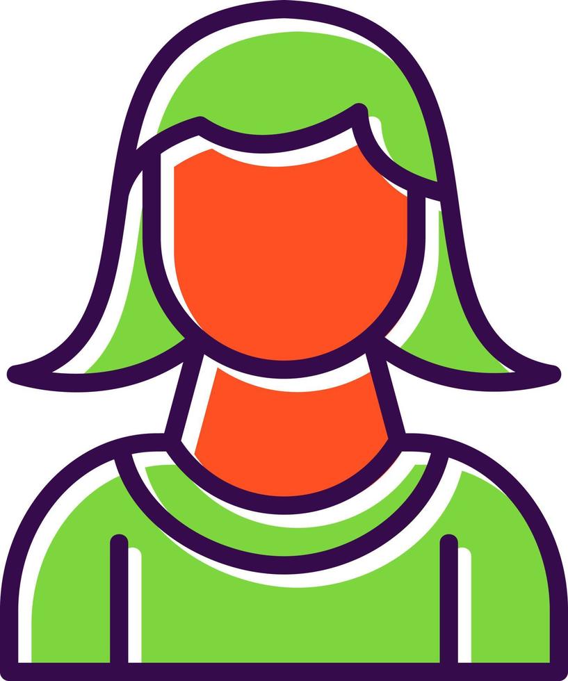 Girl Vector Icon Design
