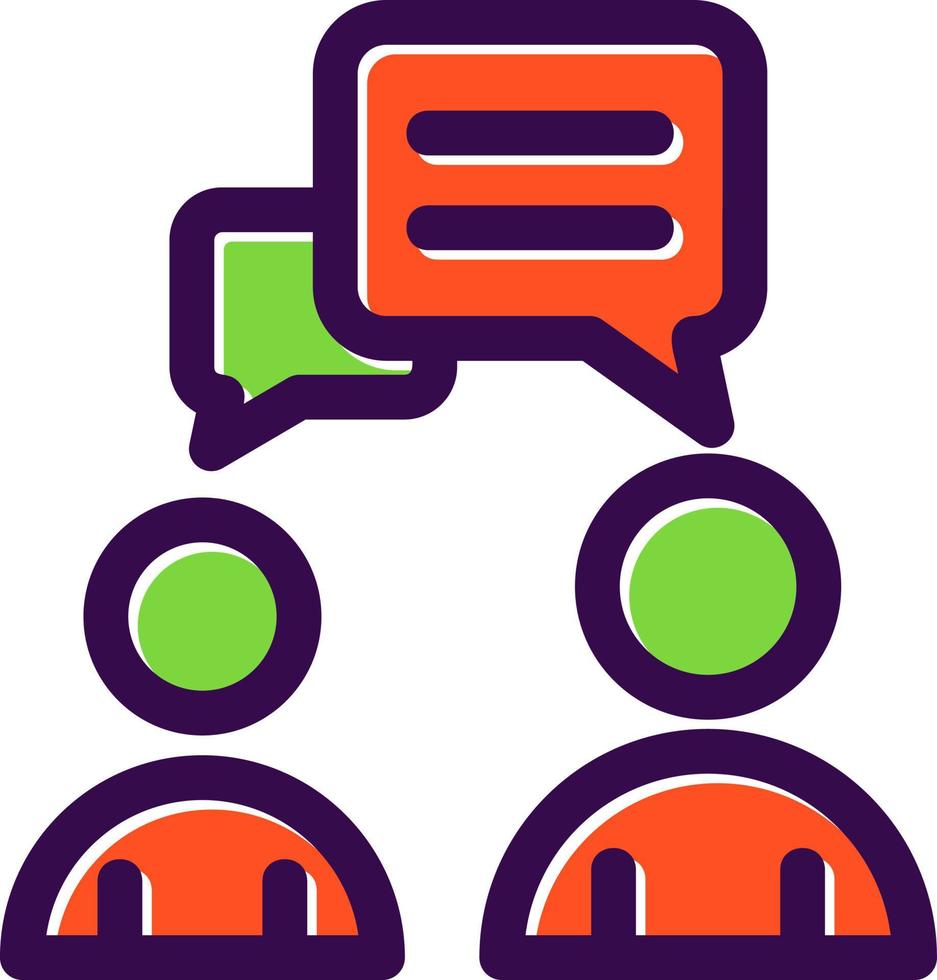 diseño de icono de vector de conversación