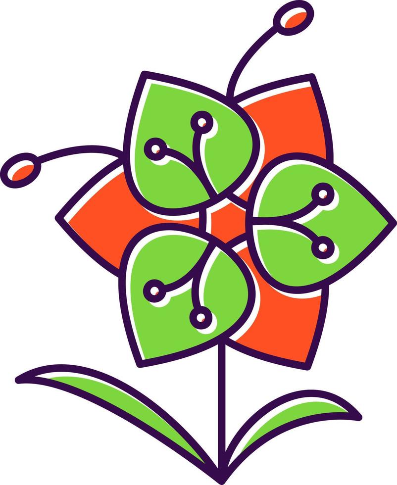 Orchid Vector Icon Design