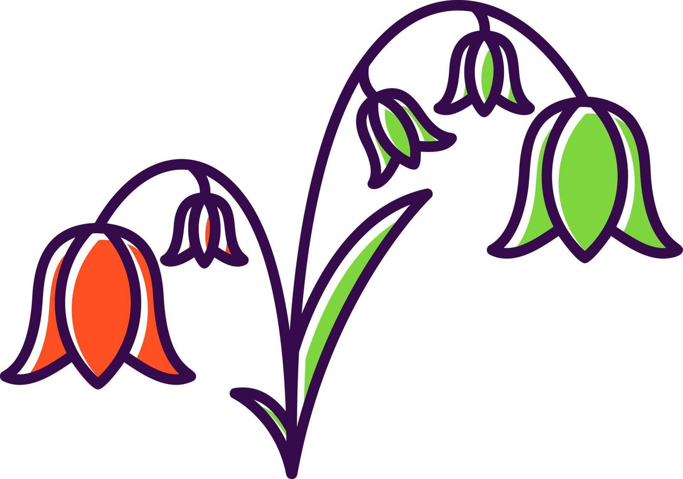 Bluebell Vector Icon Design