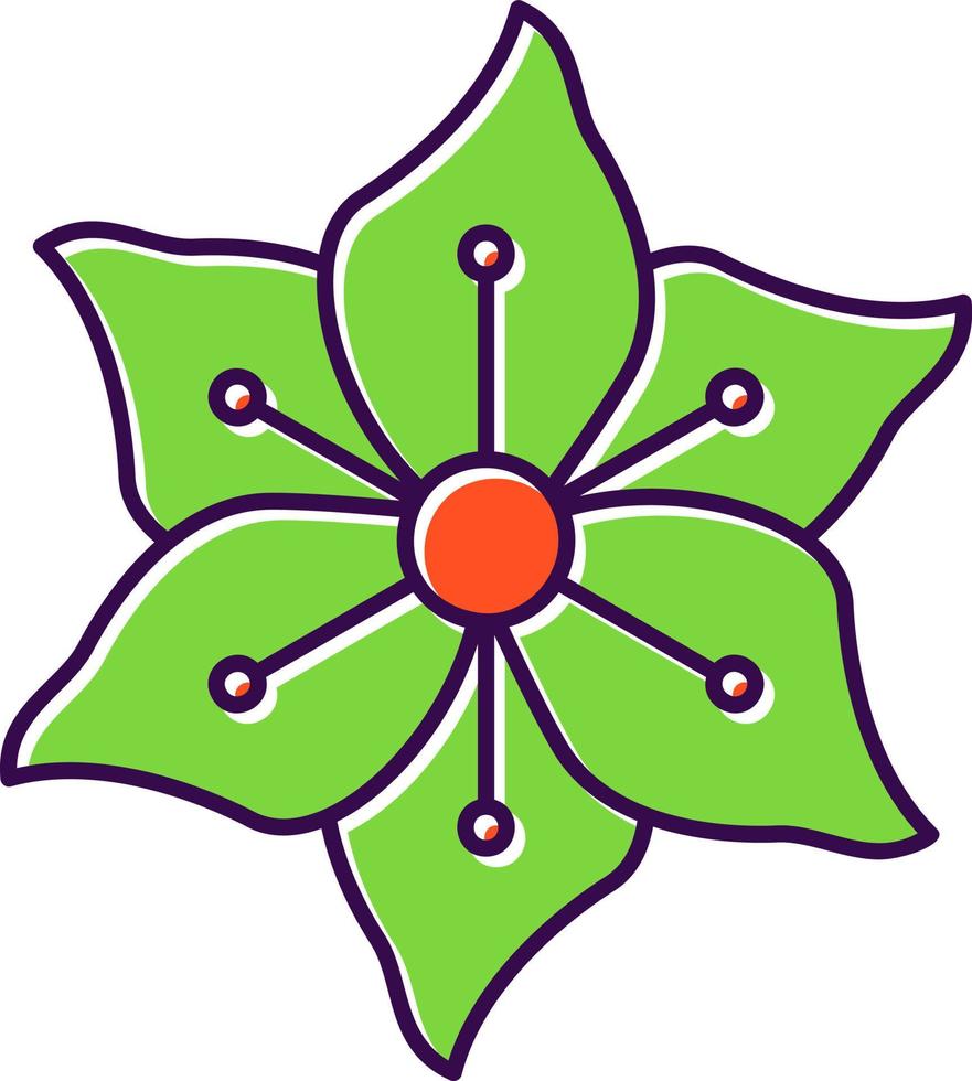 Gladiolus Vector Icon Design