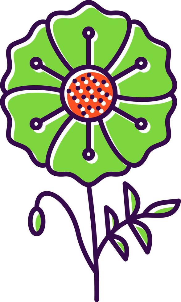 Poppy Vector Icon Design