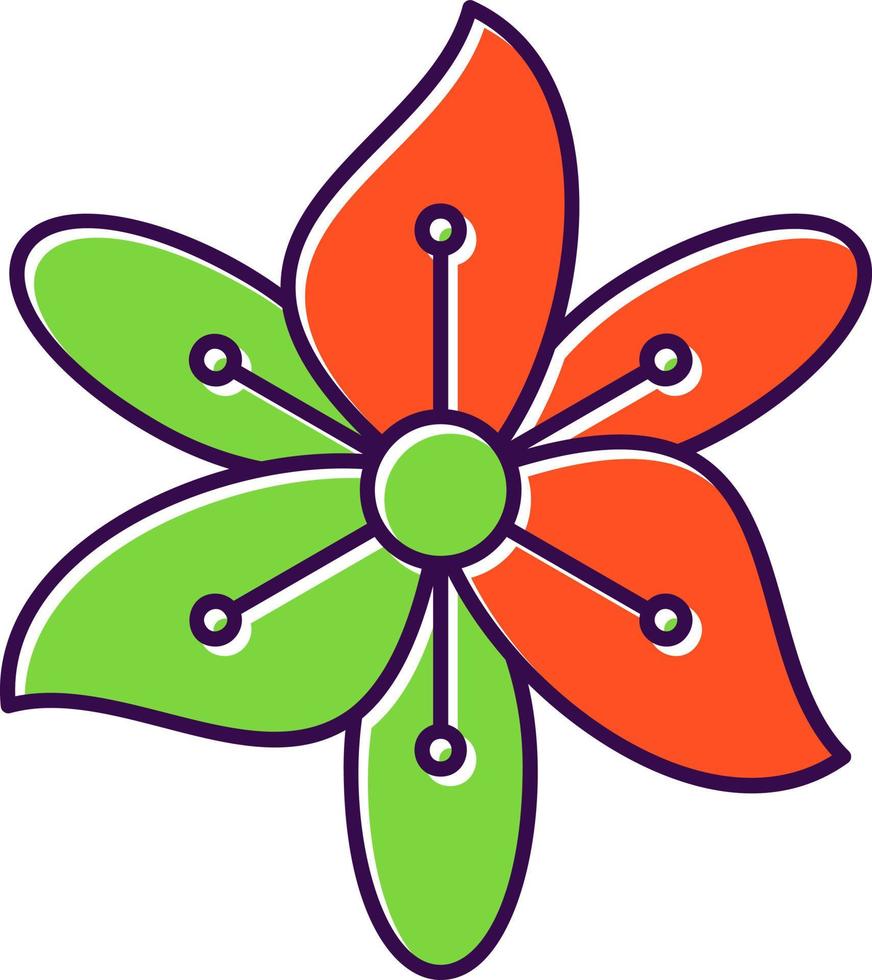 Freesia Vector Icon Design