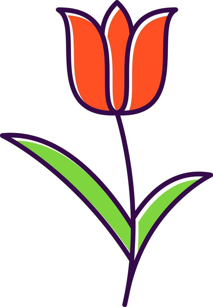 Tulip Vector Icon Design