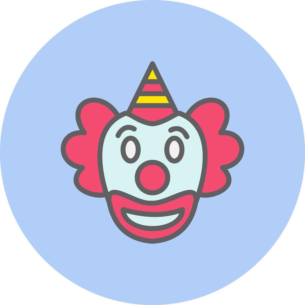 icono de vector de payaso