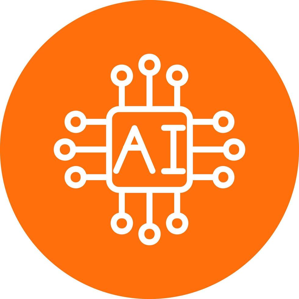 Artifical Intelligence Vector Icon Design