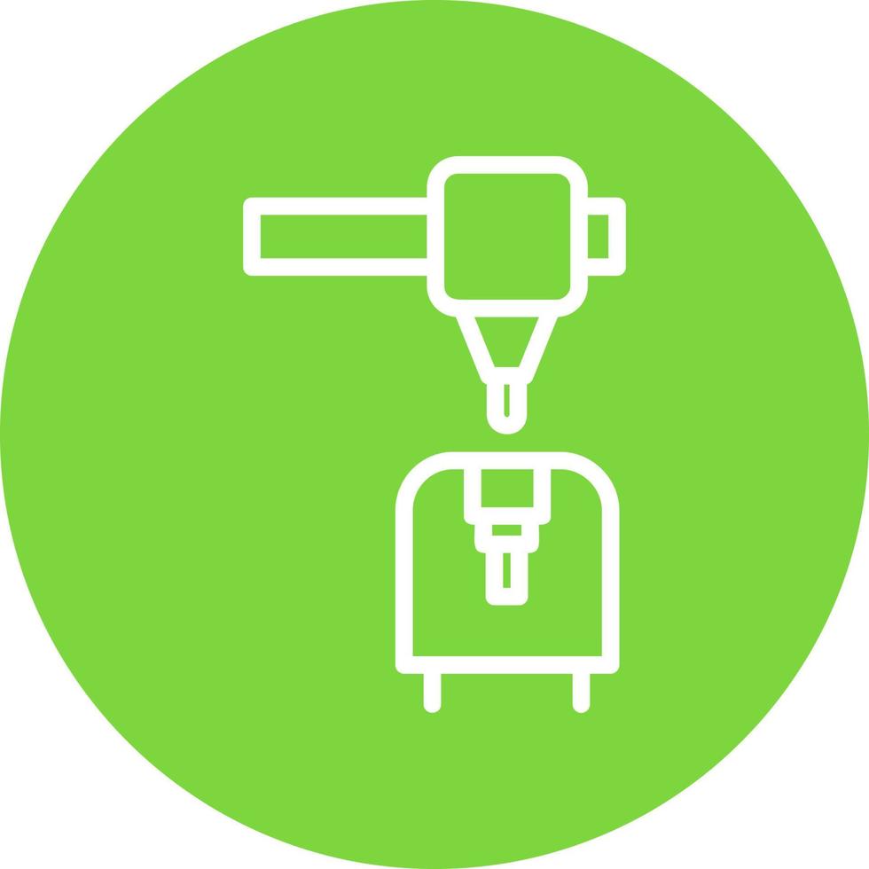 3d Printer Vector Icon Design