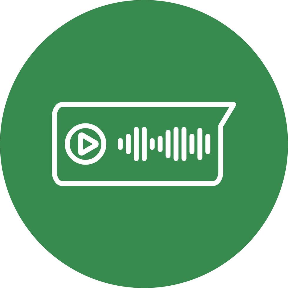Voice Message Vector Icon Design