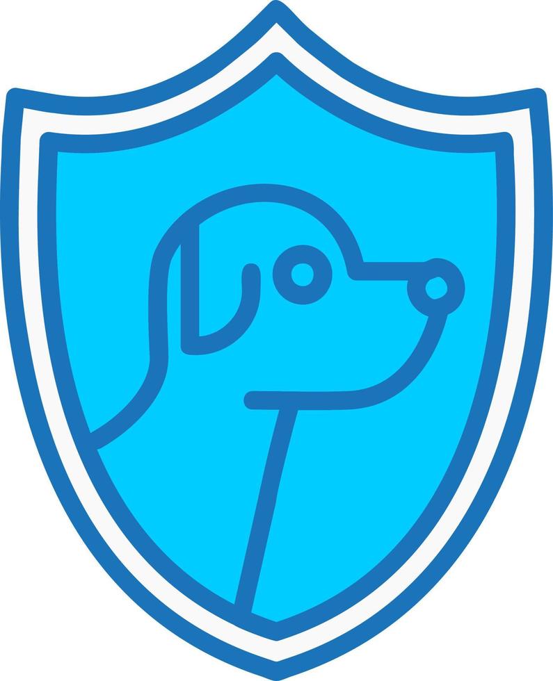 icono de vector de seguro de mascota