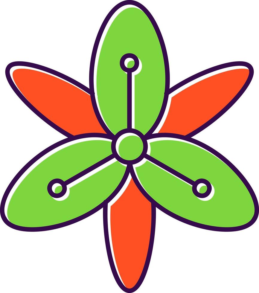 Tiger Lily Vector Icon Design