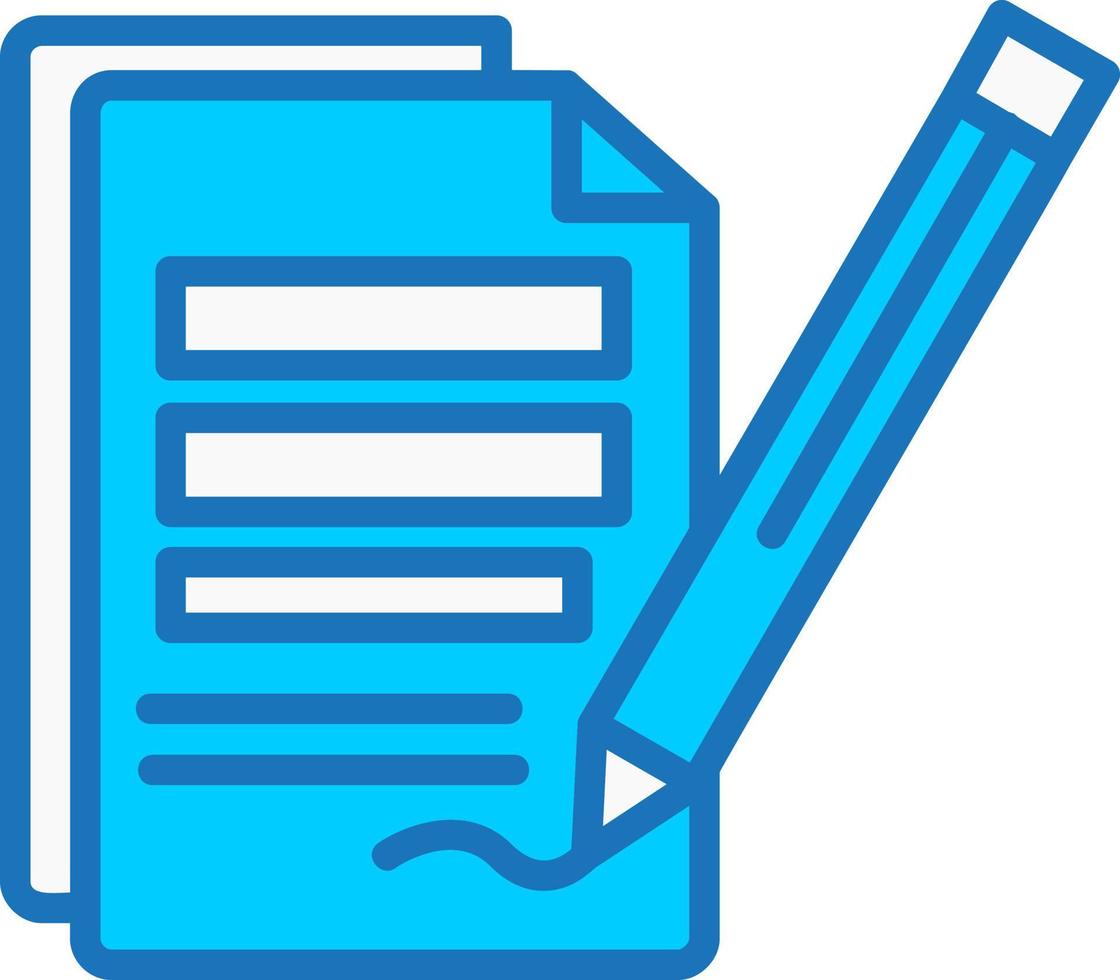 Signing Contract Vector Icon