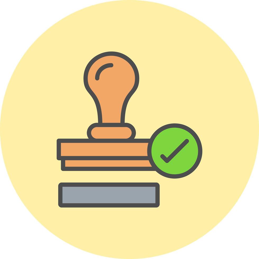 Approved Stamp Vector Icon