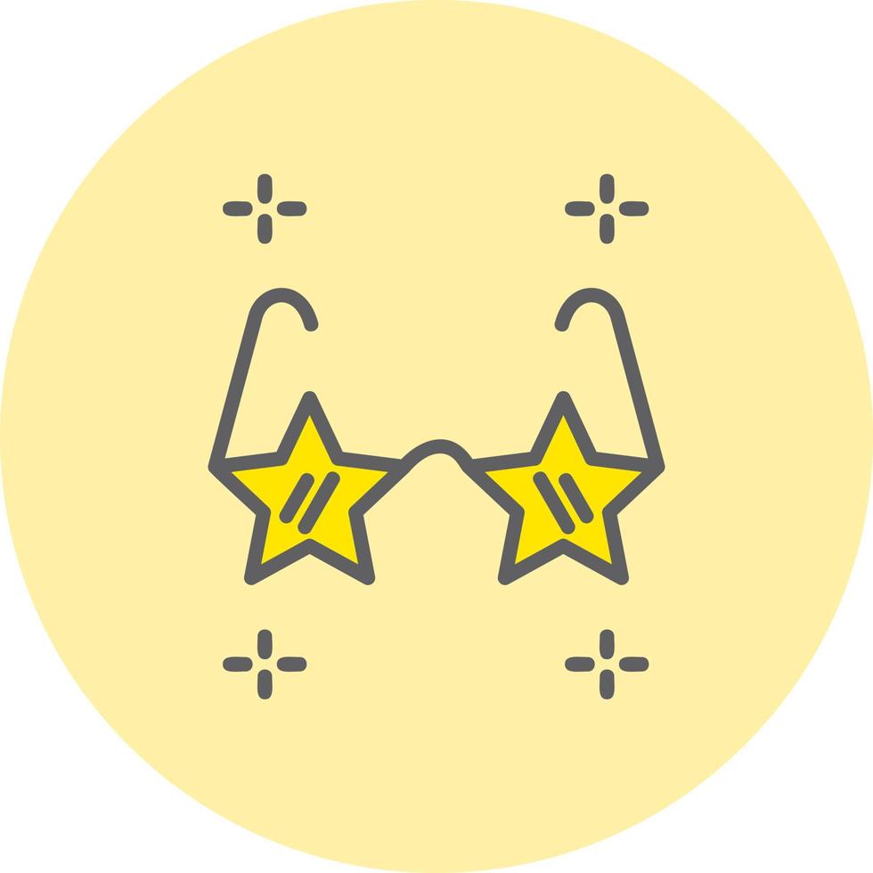 Star Glasses Vector Icon