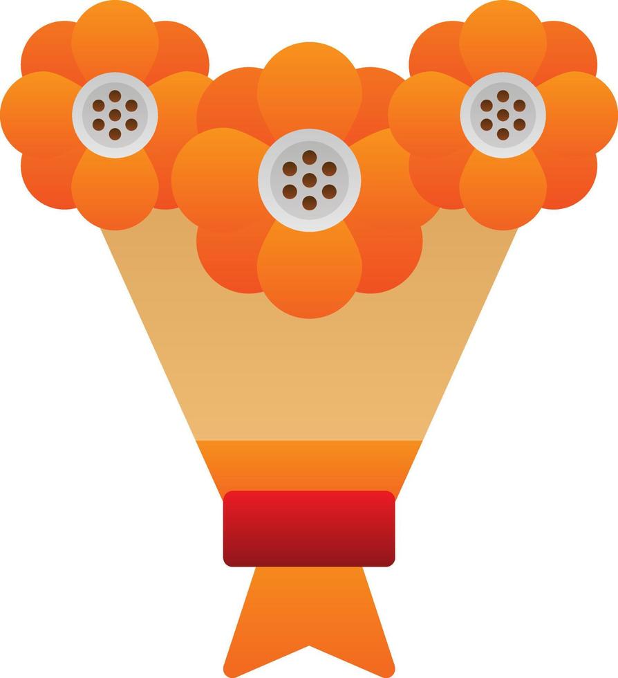 Bouquet Vector Icon Design