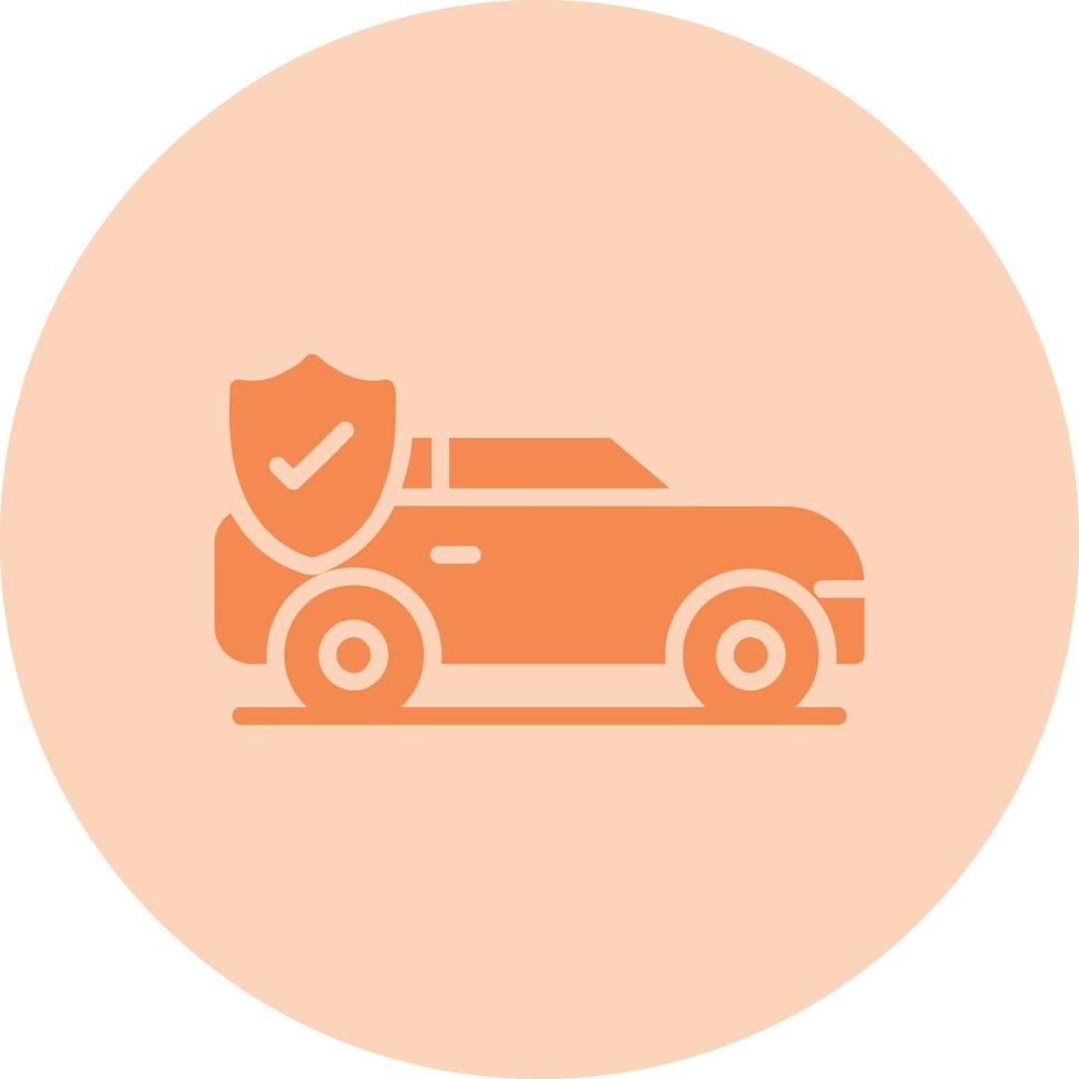 icono de vector de seguro de coche